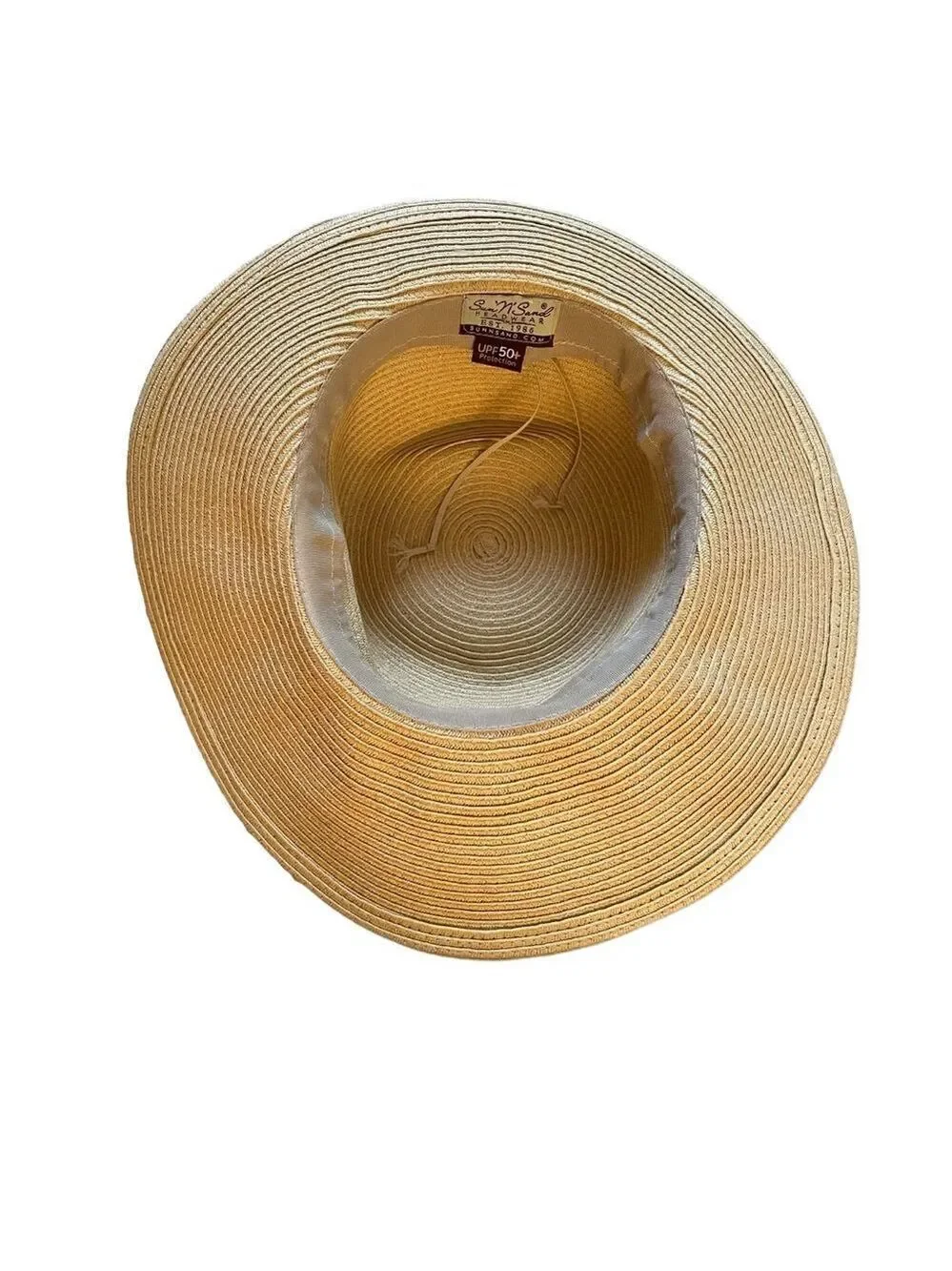 SUN ‘N’ SAND Headwear Women’s Straw Summer Sun Hat Tan One Size
